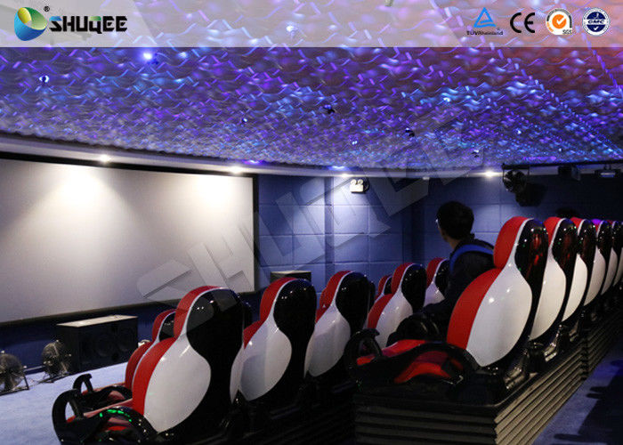 Simulator Cinema System 5D Movie Theatre With 3 DOF Movement Chair 1 / 2 / 3 Seats
