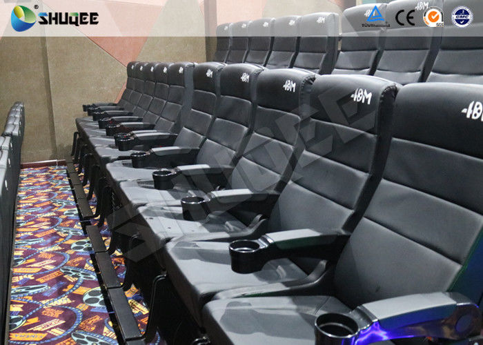 Customized Electric 4D Movie Theater With 2 , 4 , 6 Seats Durable