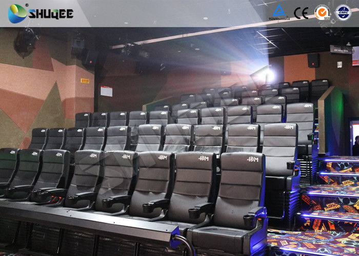 China Amusement Park 4D Movie Theater With Electric System / 4D Cinema Chairs factory