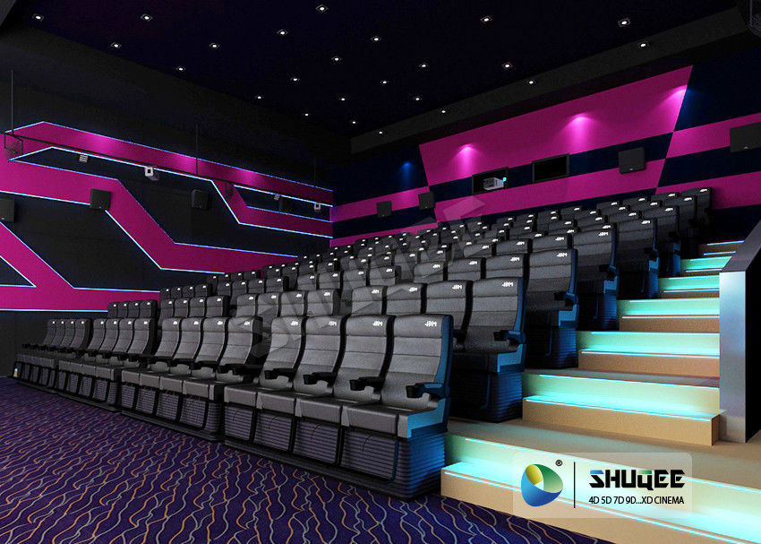 Fiber glass 4D Cinema System With Wind , Lightning , Laser , Fog Effect