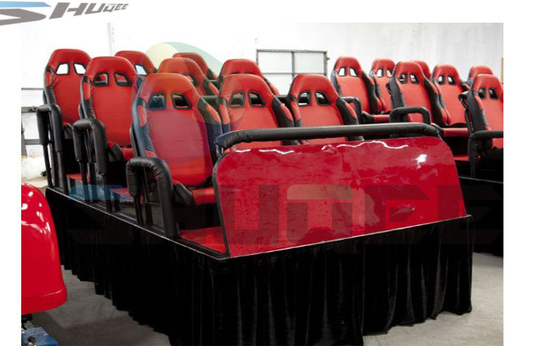 Vibration Effect 5D Simulator With Red Color Movable Seat