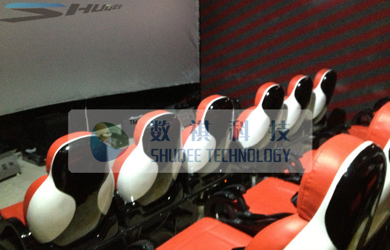 Fiber Glass Material 5D Movie Theater with Pneumaitc / Hydraulic / Electric System
