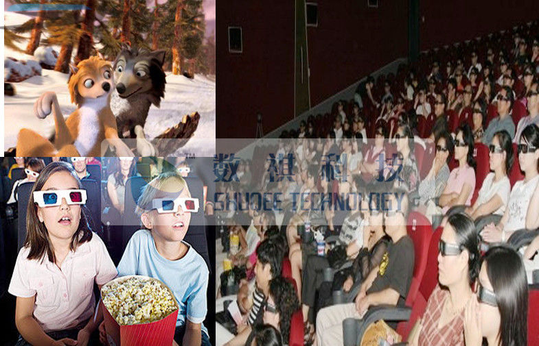 6 / 9 / 12 Seats 4D Cinema Equipment  , 4D Mobile Cinema high finesse 0