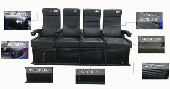 Moviegoers Like 4D Motion Theater Chair for 4d movie theater With Ultra Silence Feature 0