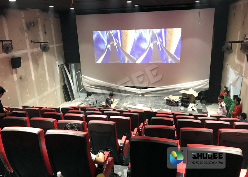 Immersive 4D Cinema Equipment With Electric System And Customized Seats Number