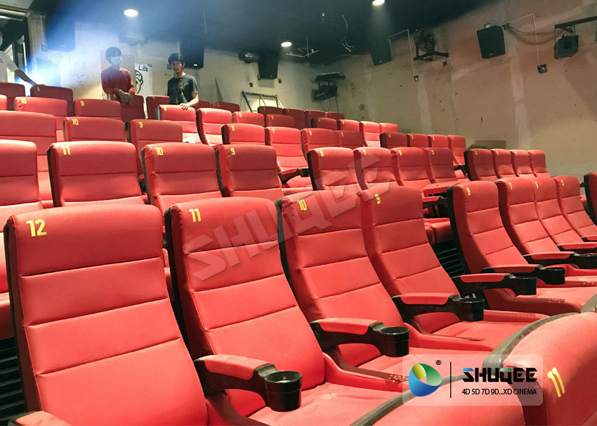 Electrical / Hydraulic 4D Movie Theater Equipment For Action Movies 4 - 100 Seats