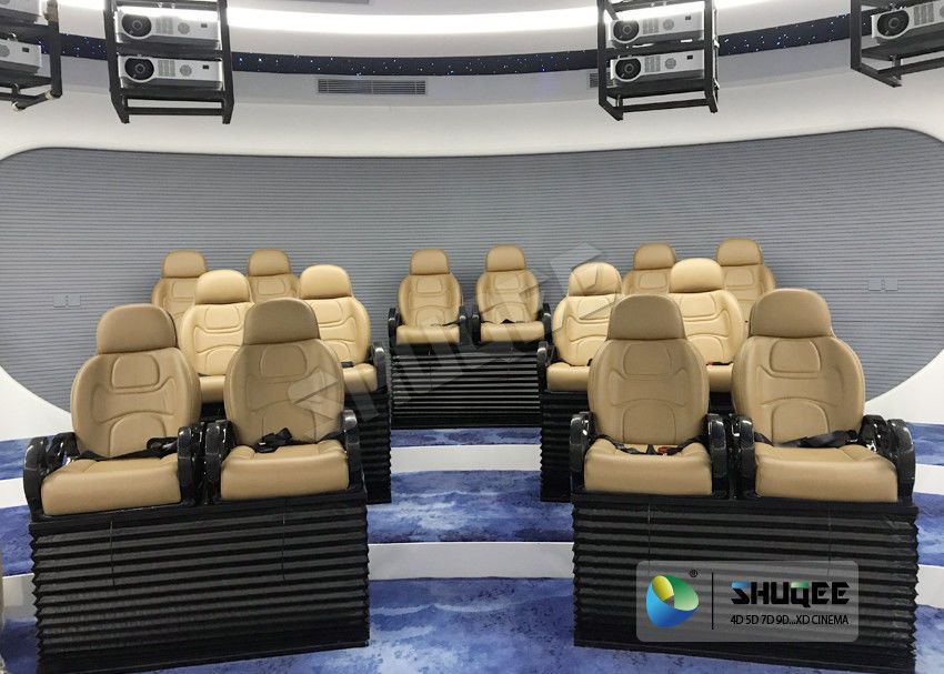 China Attractive 5D Mobile Movie Theater Fiber Glasses Structure 3.75 KW 380V factory
