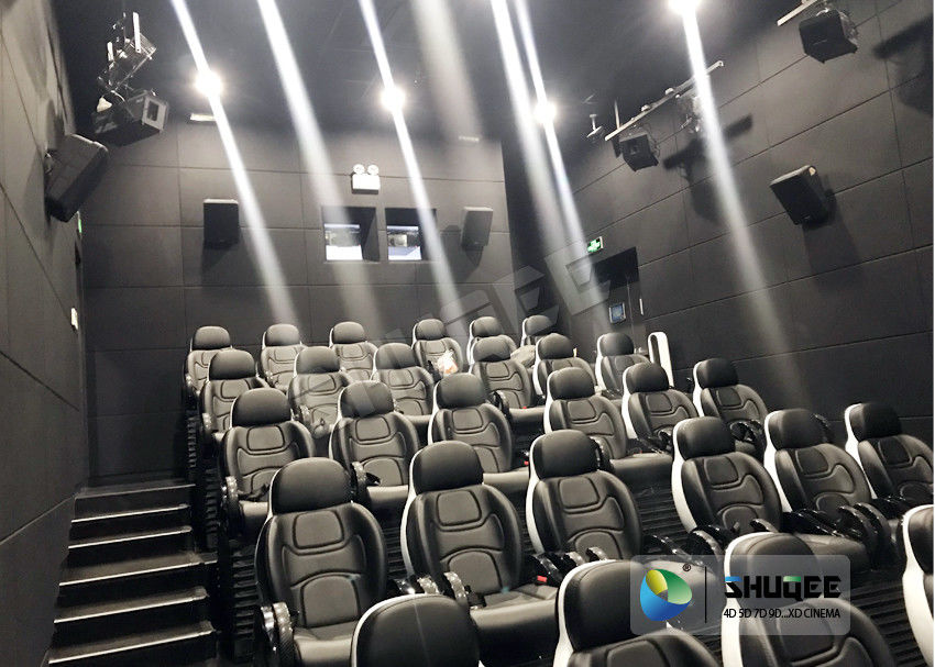 Customize Seats 5D Theater System Leather And Fiberglass Material