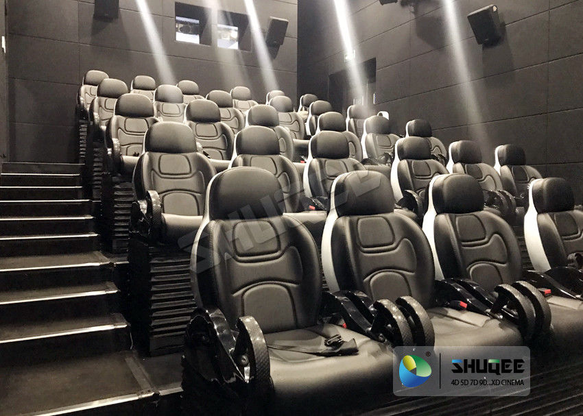 Unique 5D Cinema Simulator With Leather Seats And Low Noise Cylinder