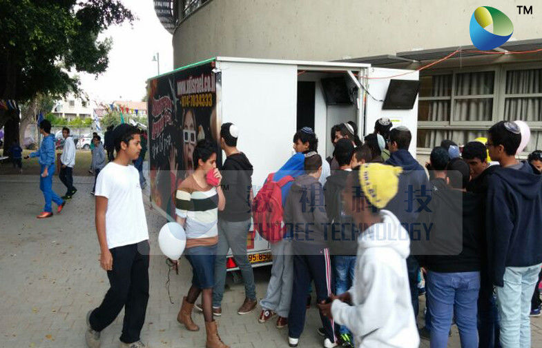 Mobile 7D Trailer Movie Theater 6 People Box Customize 7D Motion Cinema