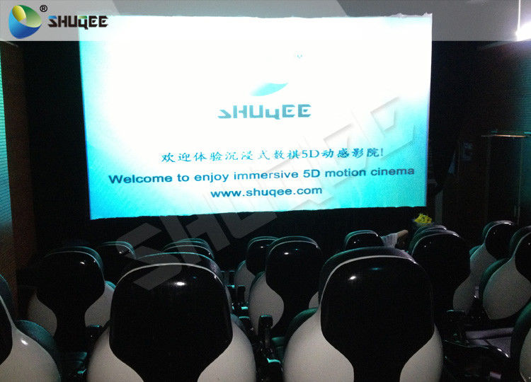 Funny Mini 5D Movie Theater Luxury Electric System For 24 Seats Special Effects