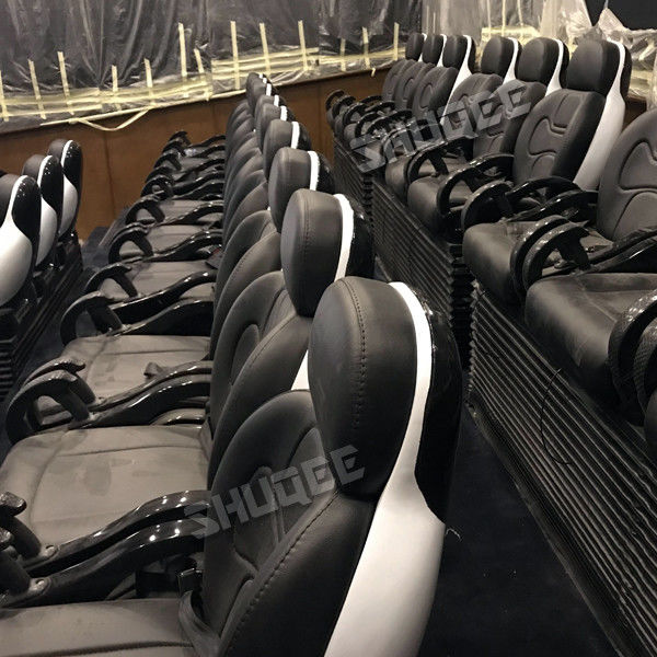 Customized Size 7D Movie Cinema Widescreen With Comfortable Black Luxury Genuine Seat