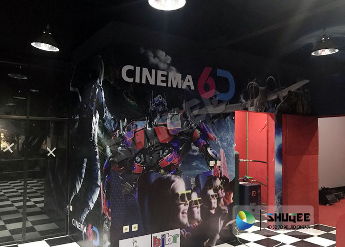 Mini Home Luxury Seats 5D Movie Theater Equipment With Lightning , Fog Effect 0