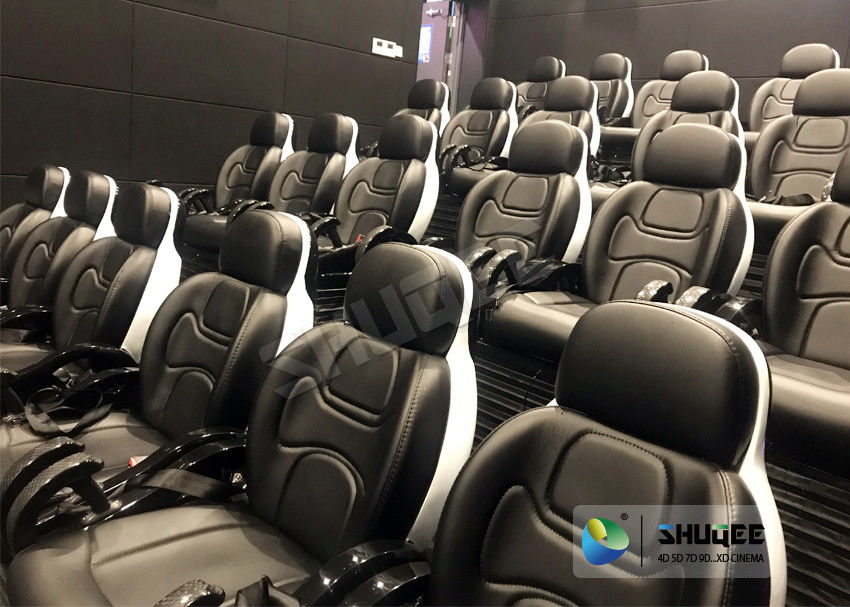 Novel Motion 5D Cinema Equipment With Luxurious Armrest Seats 2 Years Warranty