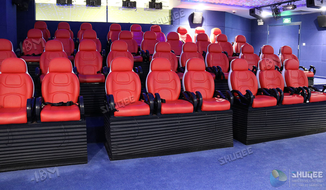 Aesthetic Appearance 5D Cinema Theatre With Safety Belt And 3D Glasses For Amusement Park