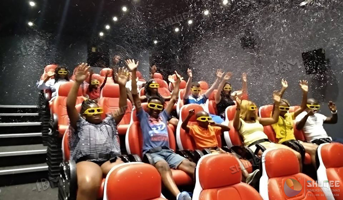 Skillful Adventure Motion Electric 5D Movie Theater Three Seats In A Set For Amusement Park