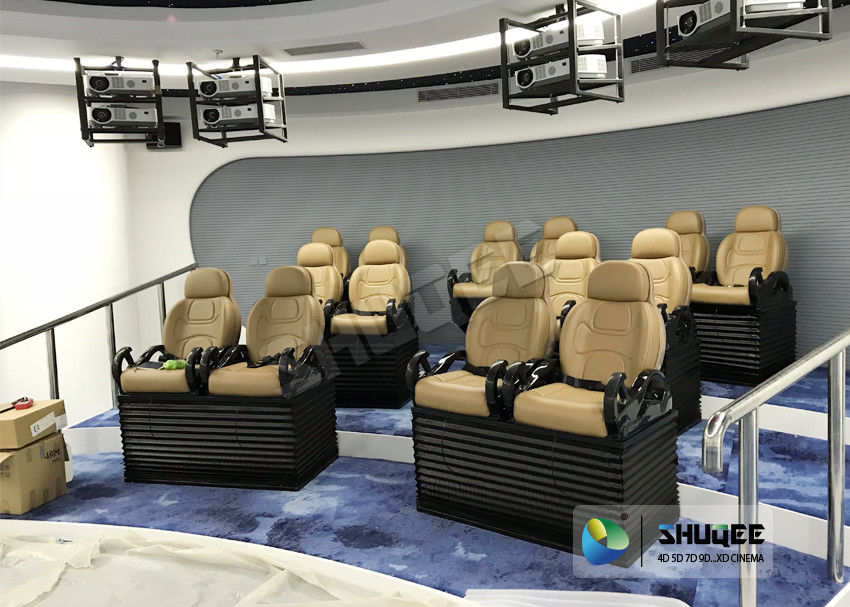 Amazing Unique Experience System 7D Movie Theater For Iron Box Outdoor Removable In Amusement Places