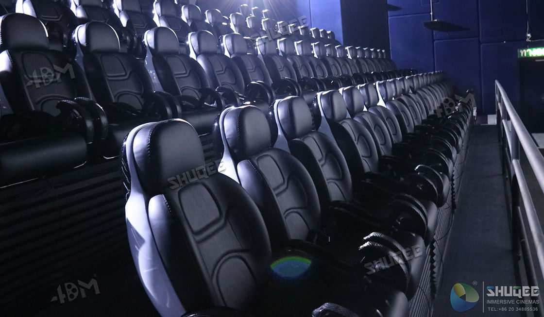 China Modern Viewing 5D Movie Theater Equipment For Business Center 3 People Capacity factory