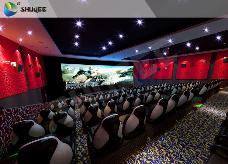 China Customized 5D 9D XD Cinema Theater With Emergency Stop Buttons For Indoor factory