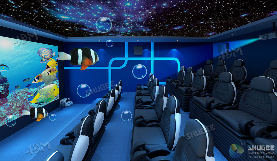 Customized 5D 9D XD Cinema Theater With Emergency Stop Buttons For Indoor