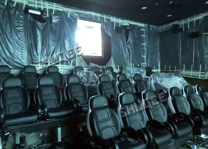 Comfortable Material Chairs 7D Movie Theater For Cabin Indoor Customizable In Attractions