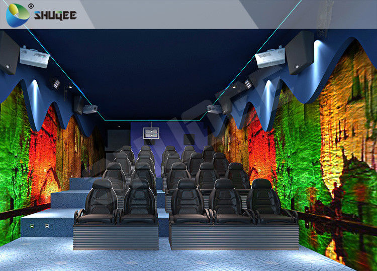 Fun And Exciting Electric 5D Cinema System Solid / Stable Movie Theater Chairs