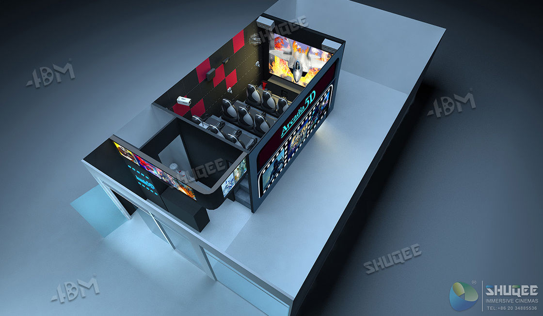 Durable Digital 7D Cinema Dynamic Chair With Projectors / Screen System