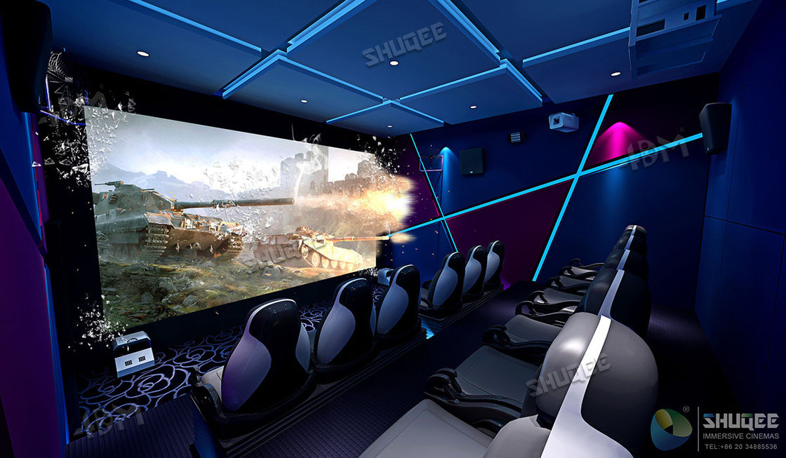 Durable Digital 7D Cinema Dynamic Chair With Projectors / Screen System