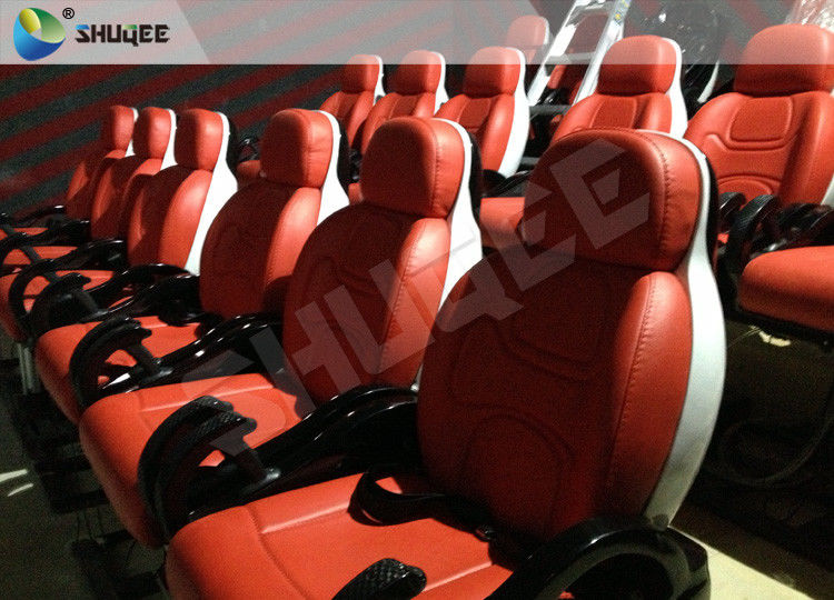 Burning Blood Exciting Motion Mobile 5D Cinema With Luxurious Armrest Seats Two Years Warranty