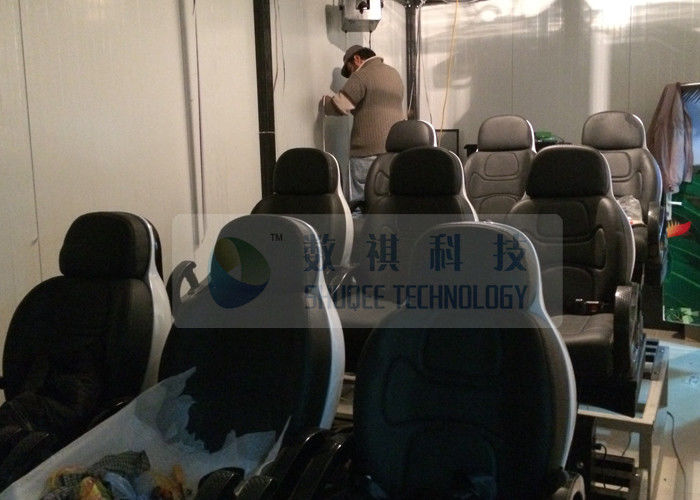 High Level 5D Theater System With Sound Equipment / Professional Metal Screen