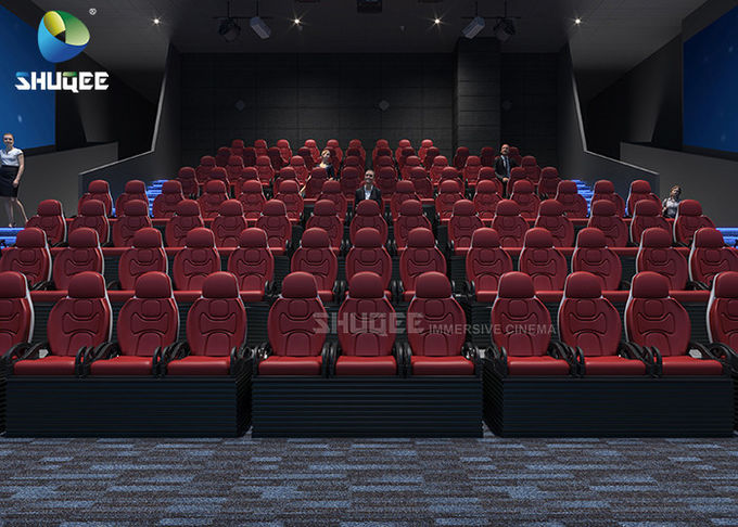 Large Arc Screen 5D Movie Theater For Big Commercial Scenic Spot With 104 5D Cinema Chairs 0