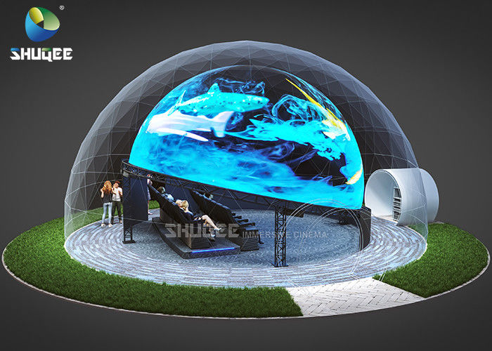 Dome Special Buildings 3D Movie Cinema Curved Screen Immersive Cinema With 4D Motion Seats