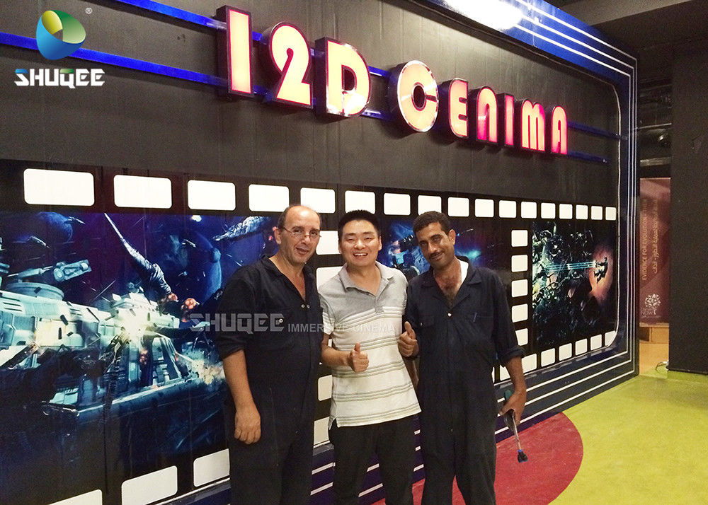 Outdoor Mobile Truck Cinema Interactive Theater 7D With Attractive Film And Gun Games