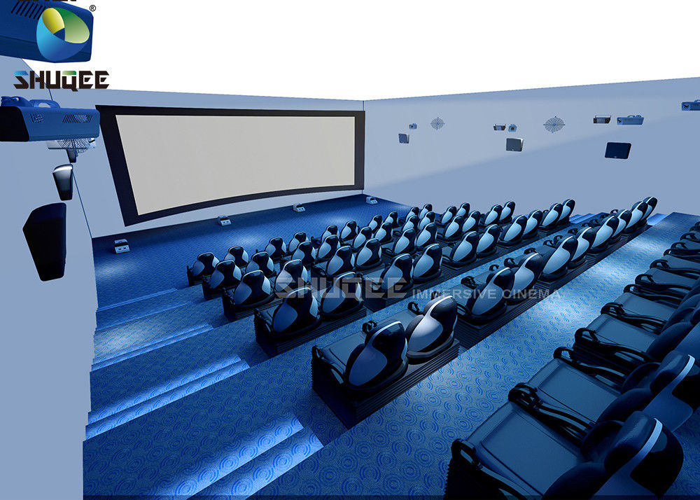 Portable 4K Long Throw High Gain Projector Screen For 4D 5D Cinema