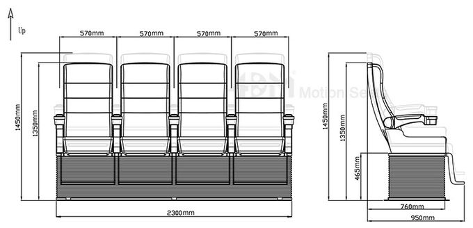 12 Meters Large Screen Flight Cinema For Indoor Amusement Park 1