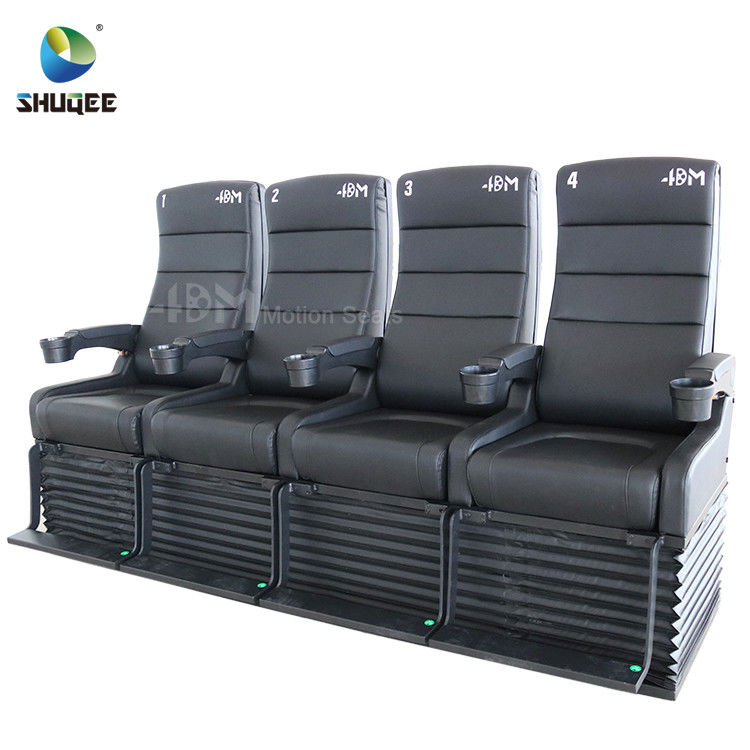 Modern 4D Cinema Chair / Comfortable VIP High Back Movie Theater Seat