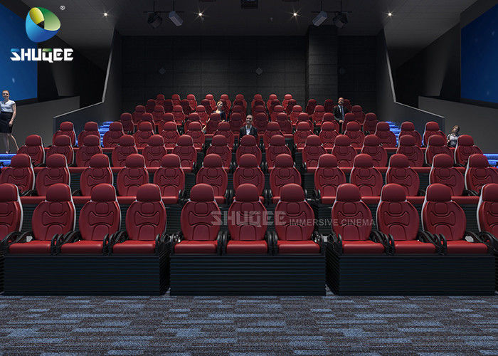 Large Arc Screen 5D Movie Theater For Big Commercial Scenic Spot With 104 5D Cinema Chairs