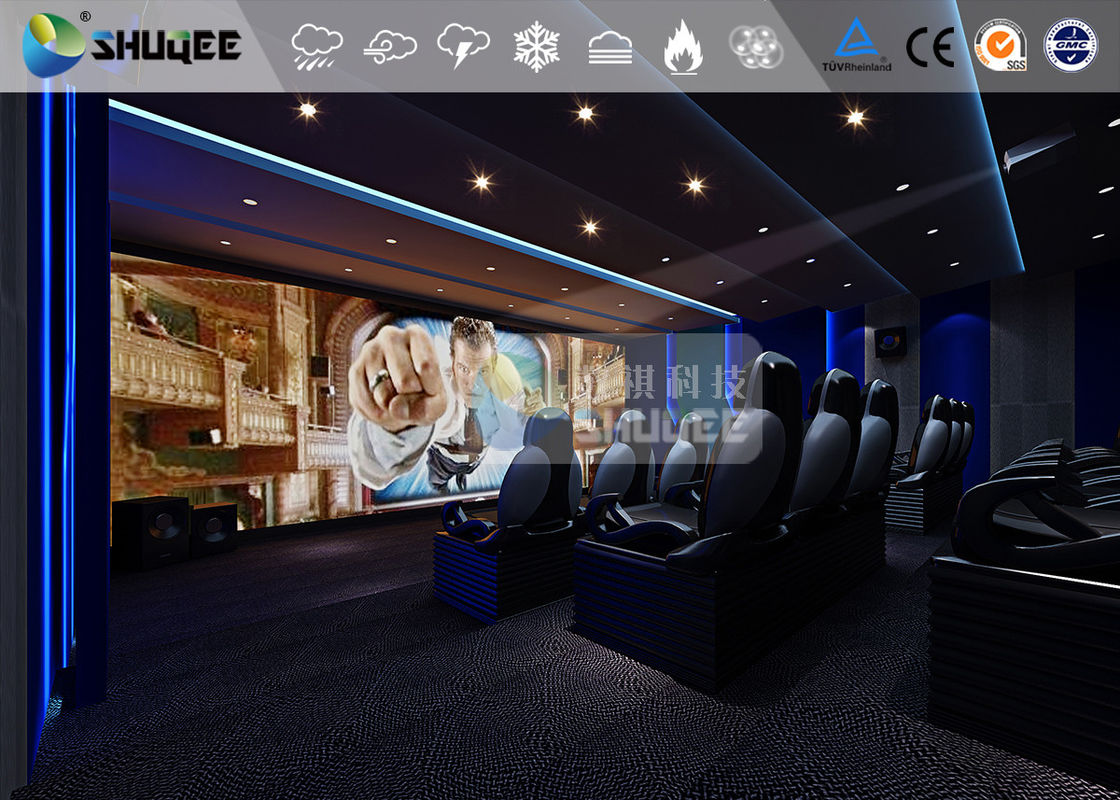 Dinosaur 5D Movie Theater For Mall Party Cinema With Action Rides Projector