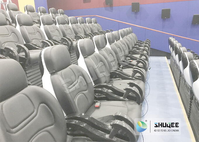 24 Seats 5D Theater System With Electric Motion 5D Chair Play Roller Coaster Film In Mall 0
