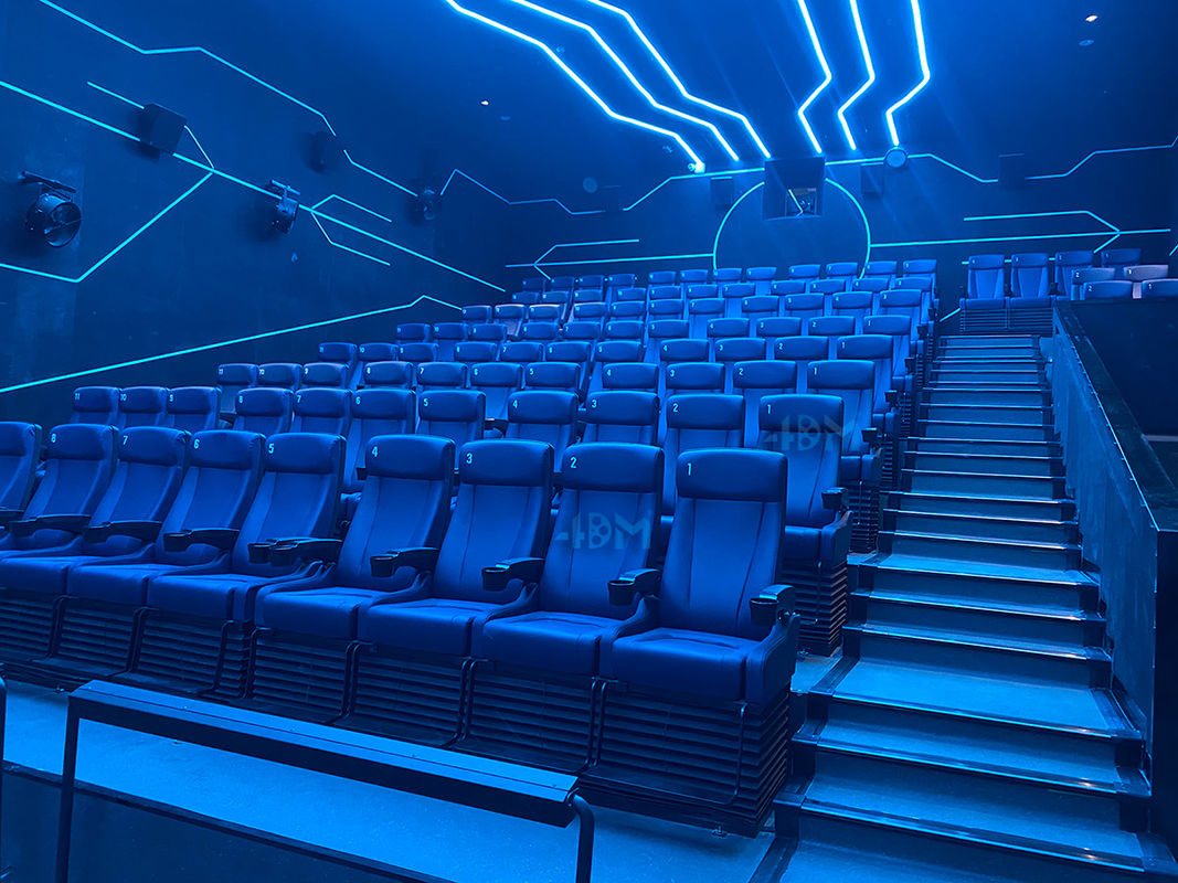 Modern 4D Cinema Motion Seats Leather Chair Pneumatic / Electronic Effects 4