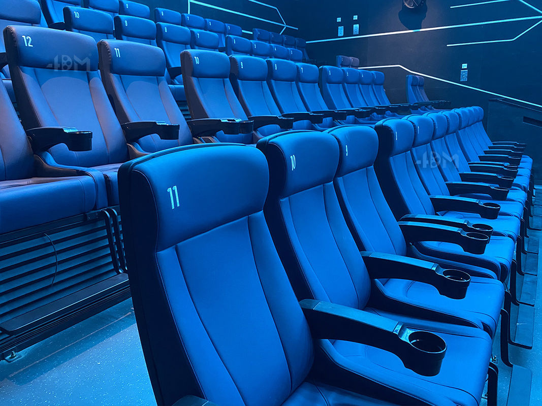 Modern 4D Cinema Motion Seats Leather Chair Pneumatic / Electronic Effects