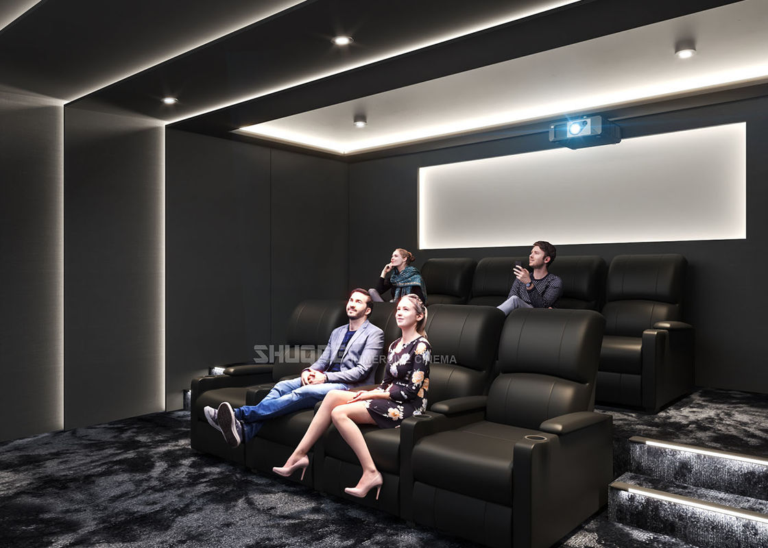 Theater Movie Projector Home Cinema System With 7.1 Speakers / Reclining Chairs