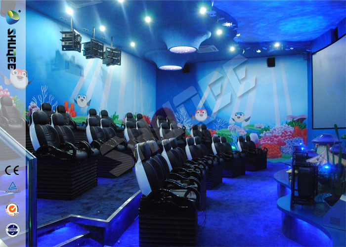 Up / Down Movement 5d Movie Theatre Simulator With Glass Fiber Chair 1900 X 850 X 1400