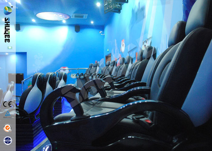 Up / Down Movement 5d Movie Theatre Simulator With Glass Fiber Chair 1900 X 850 X 1400