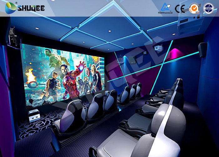 5D Motion Ride Movie Theater Seats With Vibration , Movement , Leg Sweep Effect