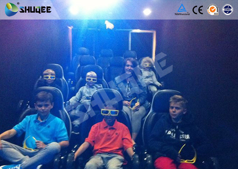 Children 7D / 12D / 5D Movie Theater With Simulators Spray Snow Bubble Wind