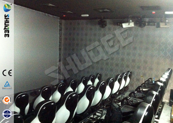 Genuine Leather Convenient 6D Movie Theater With 3DOF Motion Chairs