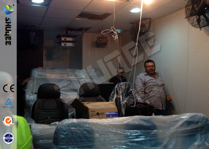 9 Seats Mobile Movie Theater Black With Metal Flat Screen