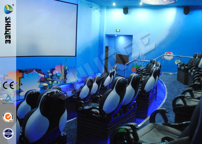 Amusement Hydraulic / Electric System 4d Cinema With Digital Video Projector System