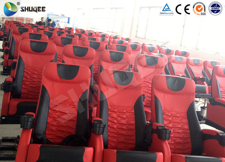 China Electric Motion 4DM Cinema System Movie Theater System With Black Red Seats factory